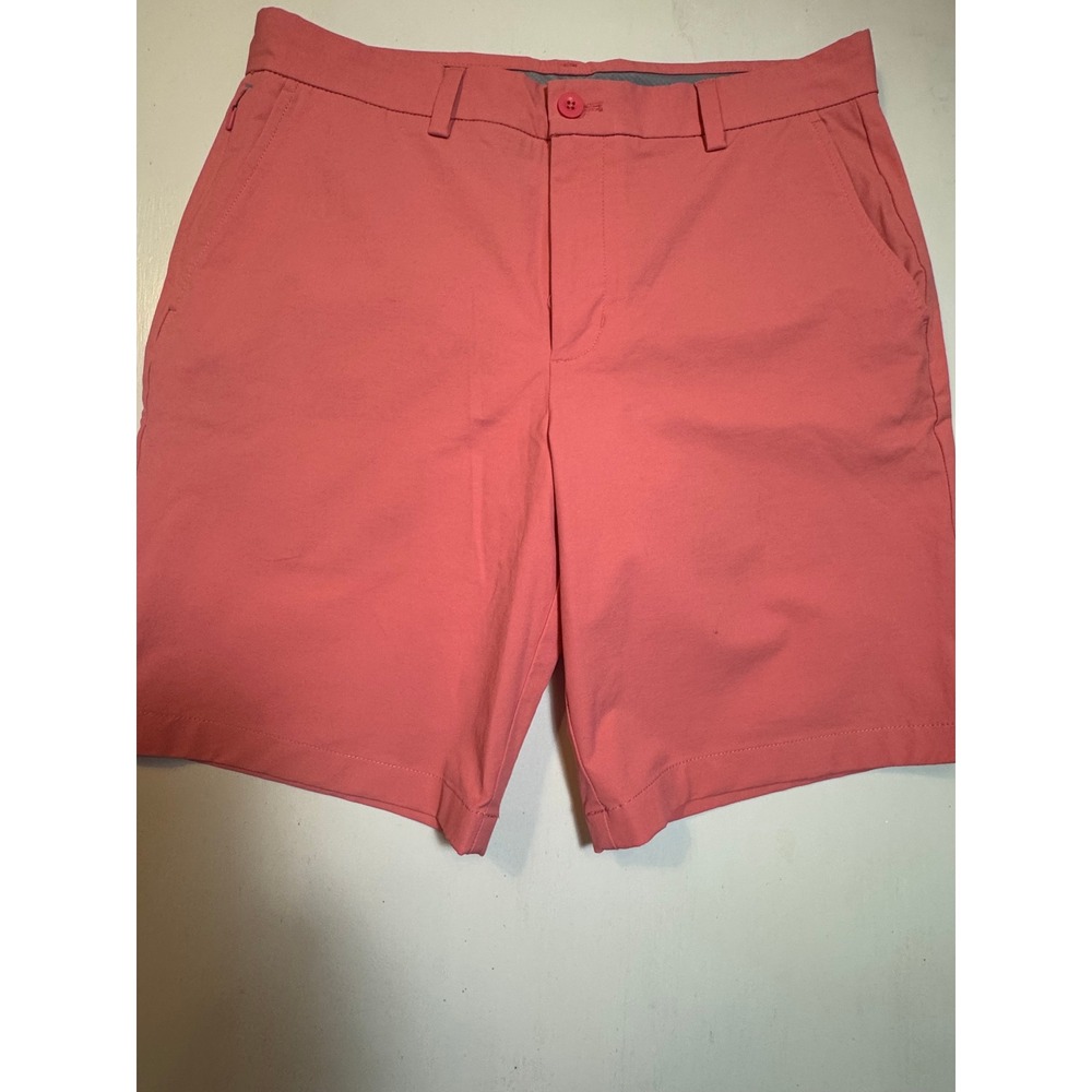 Vineyard Vines Mens On-The-Go OTG Performance Shorts Coral Pink 33 1H001073